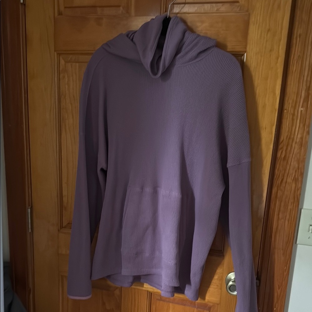 Under Armour Purple gray waffle Hoodie